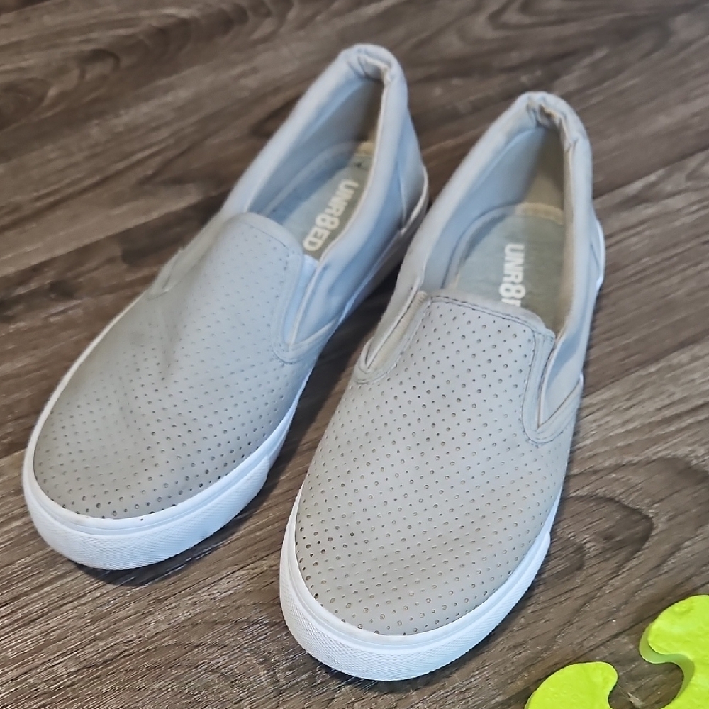 Gray Slip-On Sneakers